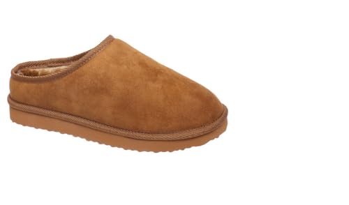 OUTWOODS Women's Gallery-1 Fur Lined Slip On Shoe Whiskey Suede 6