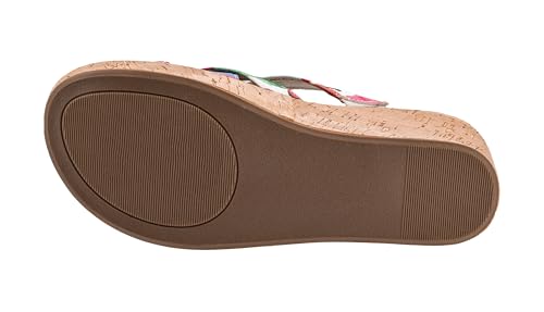 Corkys Footwear Women's Bowdacious 2.5-Inch Wedge - Features A Cork Heel, An Elegant Strappy Upper With A Unique Bow, And Memory Foam EVA Insoles For All Day Comfort