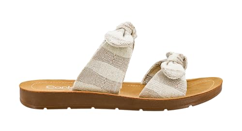 Corkys Footwear Women's Take A Bow Sandals - Where Comfort Meets Chic with Lightweight Feel, Two Straps With a Dainty Bow Detail, And Comfortable Insoles
