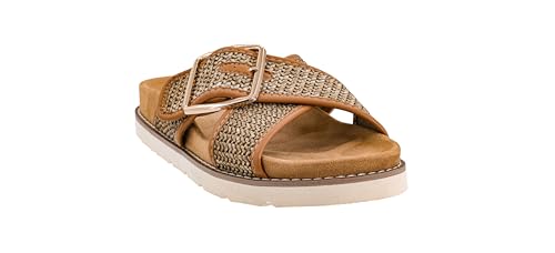 Corkys Footwear Hey Girl Womens Booked Sandals - Featuring Unique Criss-Cross Straps With Adjustable Buckles - Stylish and Comfortable for Everyday Wear