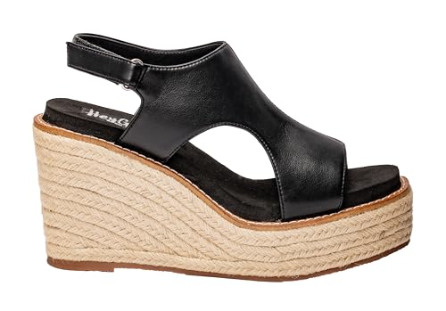 Corkys Footwear Women's Freddie Wedge Sandals with 3.75-Inch Heel and 2-inch Platform- Comfort-Enhancing EVA Insoles, and Stylish Jute Wrapped Bottom Design