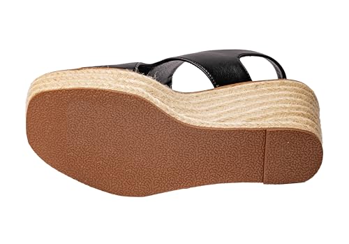 Corkys Footwear Women's Freddie Wedge Sandals with 3.75-Inch Heel and 2-inch Platform- Comfort-Enhancing EVA Insoles, and Stylish Jute Wrapped Bottom Design