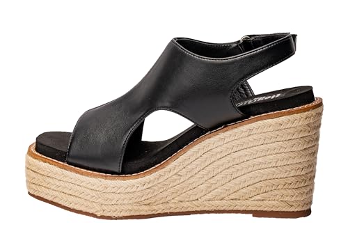 Corkys Footwear Women's Freddie Wedge Sandals with 3.75-Inch Heel and 2-inch Platform- Comfort-Enhancing EVA Insoles, and Stylish Jute Wrapped Bottom Design