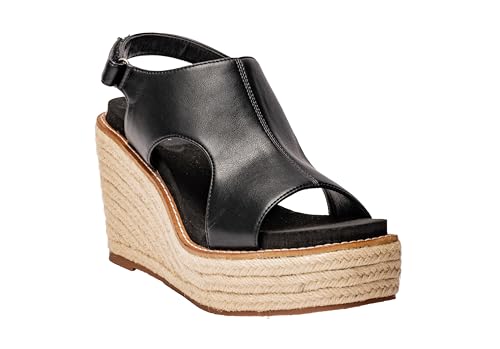 Corkys Footwear Women's Freddie Wedge Sandals with 3.75-Inch Heel and 2-inch Platform- Comfort-Enhancing EVA Insoles, and Stylish Jute Wrapped Bottom Design