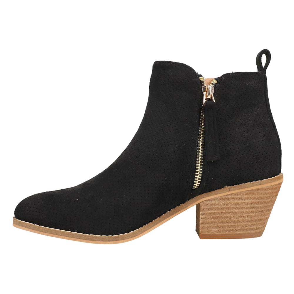 Corkys Womens Spooktacular Pull On Round Toe Casual Boots Ankle Low Heel 1-2" - Black - Size 9 M
