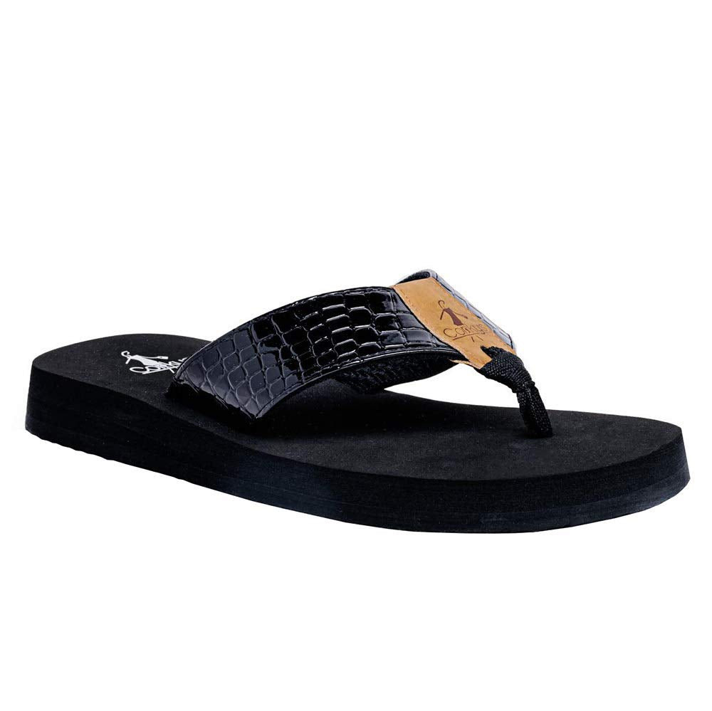 Corkys Footwear Womens Women Corkys Beach Ball Sandal 7 M Black