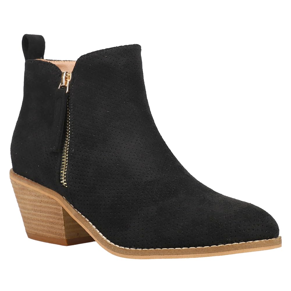 Corkys Womens Spooktacular Pull On Round Toe Casual Boots Ankle Low Heel 1-2" - Black - Size 9 M