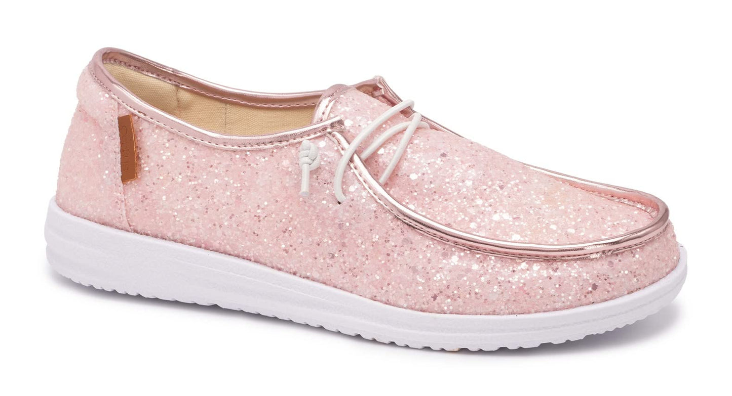 corkys kayak lt pink glitter sz10