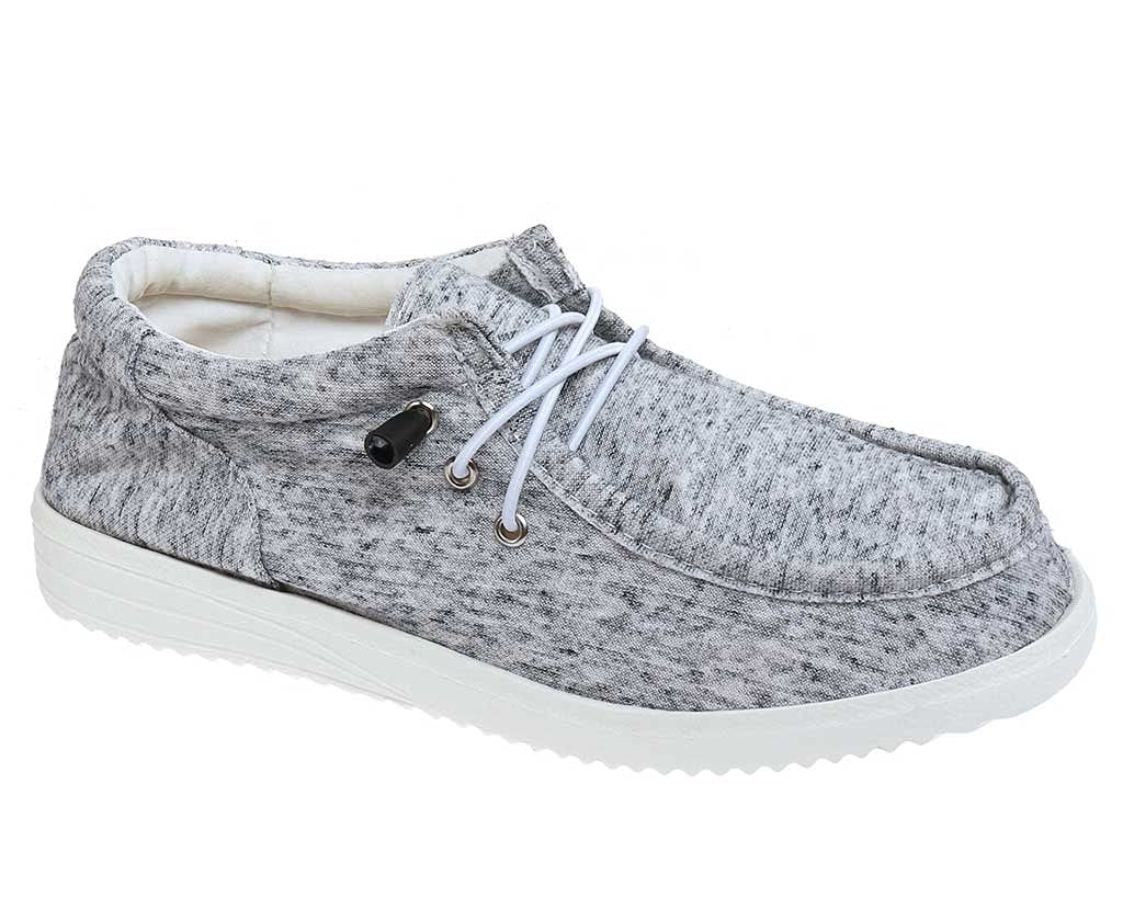 OUTWOODS Women's Walk-1 Slip-on Sneaker Light Grey Fabric 7 B(M) US