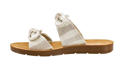 Corkys Footwear Women's Take A Bow Sandals - Where Comfort Meets Chic with Lightweight Feel, Two Straps With a Dainty Bow Detail, And Comfortable Insoles