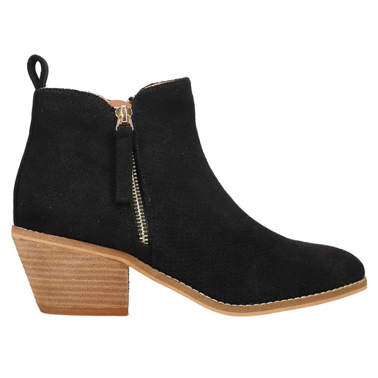 Corkys Womens Spooktacular Pull On Round Toe Casual Boots Ankle Low Heel 1-2" - Black - Size 8 M
